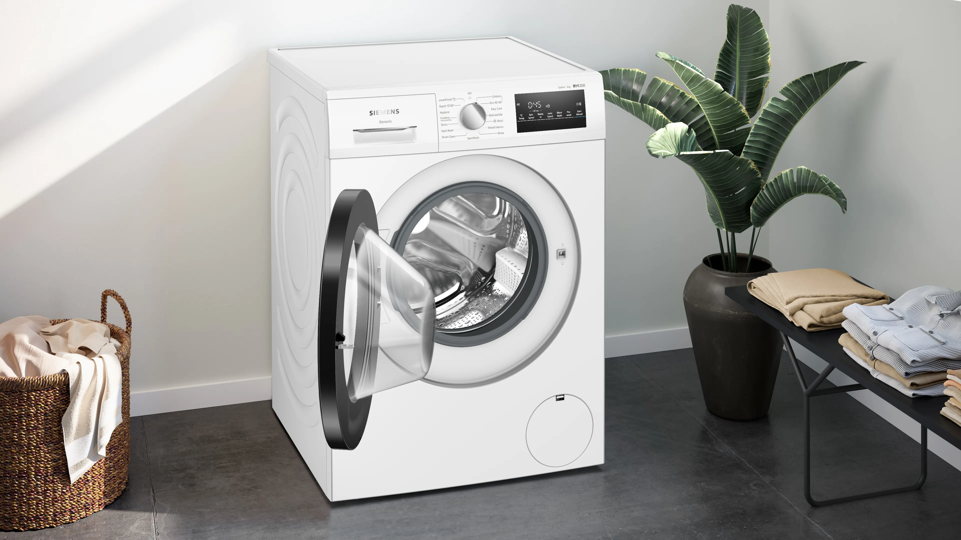 SIEMENS WM14N208GB IQ300 Washing machine, front loader 8 kg 1400 rpm