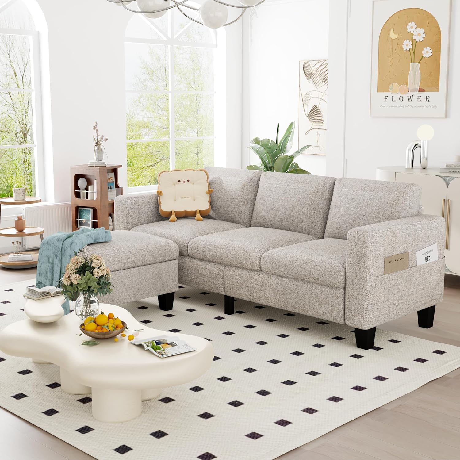 ZeeFu Convertible Sectional Sofa Couch