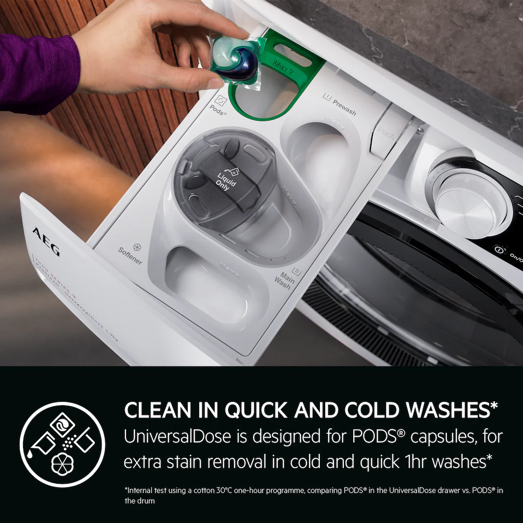 AEG LFR74164UC 8000 PowerCare UniversalDose 10 kg Washing Machine 1