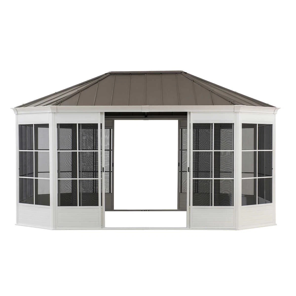 Sunjoy 12' x 16' Cape Blue Hardtop Screen House