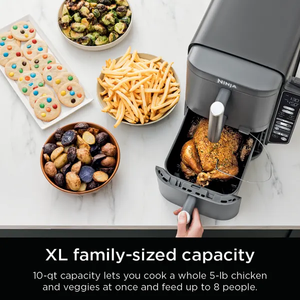 Ninja® DoubleStack™ 2 Basket 10 QT Air Fryer With Smart Thermometer
