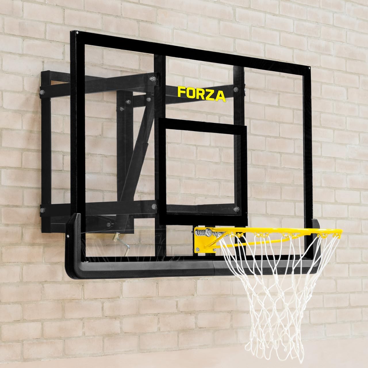 FORZA Wall Mounted Basketball Hoop | Adjustable Height – Regulation Standard | All Necessary Fixings Included
