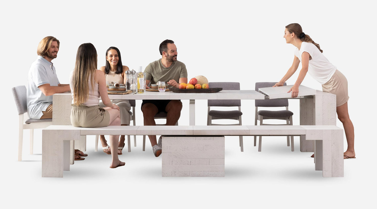 🎉Transformer Table 6 in 1 function long banquet table for 12 people