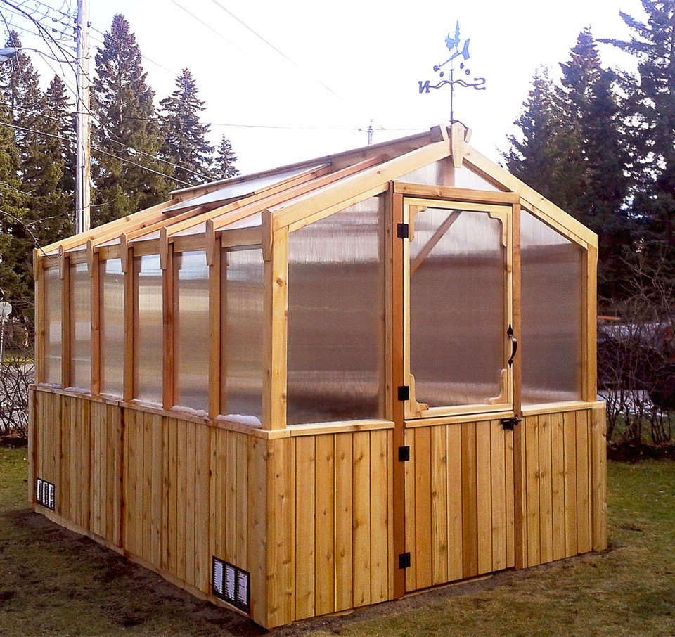 Eartheasy 8' x 12' Cedar Greenhouse