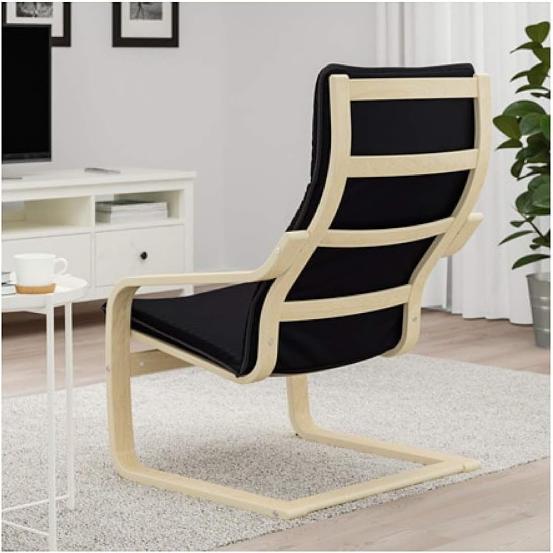 IKEA Poang Knisa 992.408.26 Chair Birch Veneer Black
