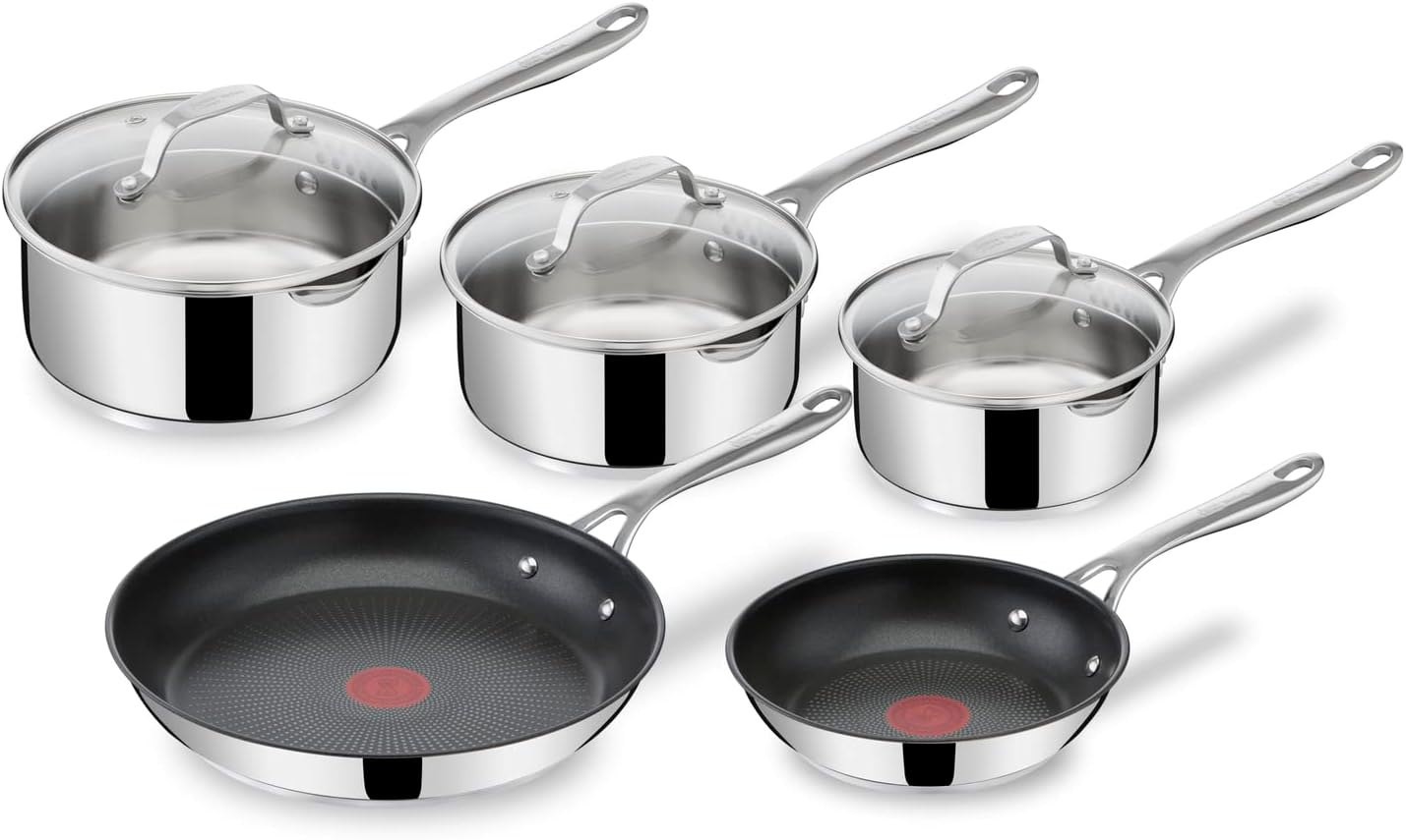 Tefal Jamie Olivers Cook's Direct Inox 8 Piece Cookware Set