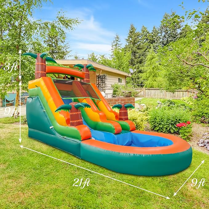 21FT Commercial Grade Inflatable Water Slides for Kids Adults