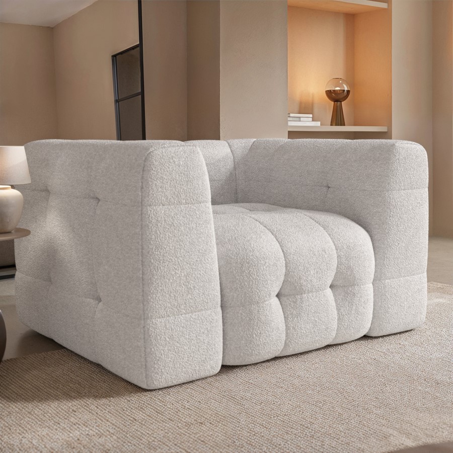 IKEA Cream Boucle 3 Seater Cloud Sofa