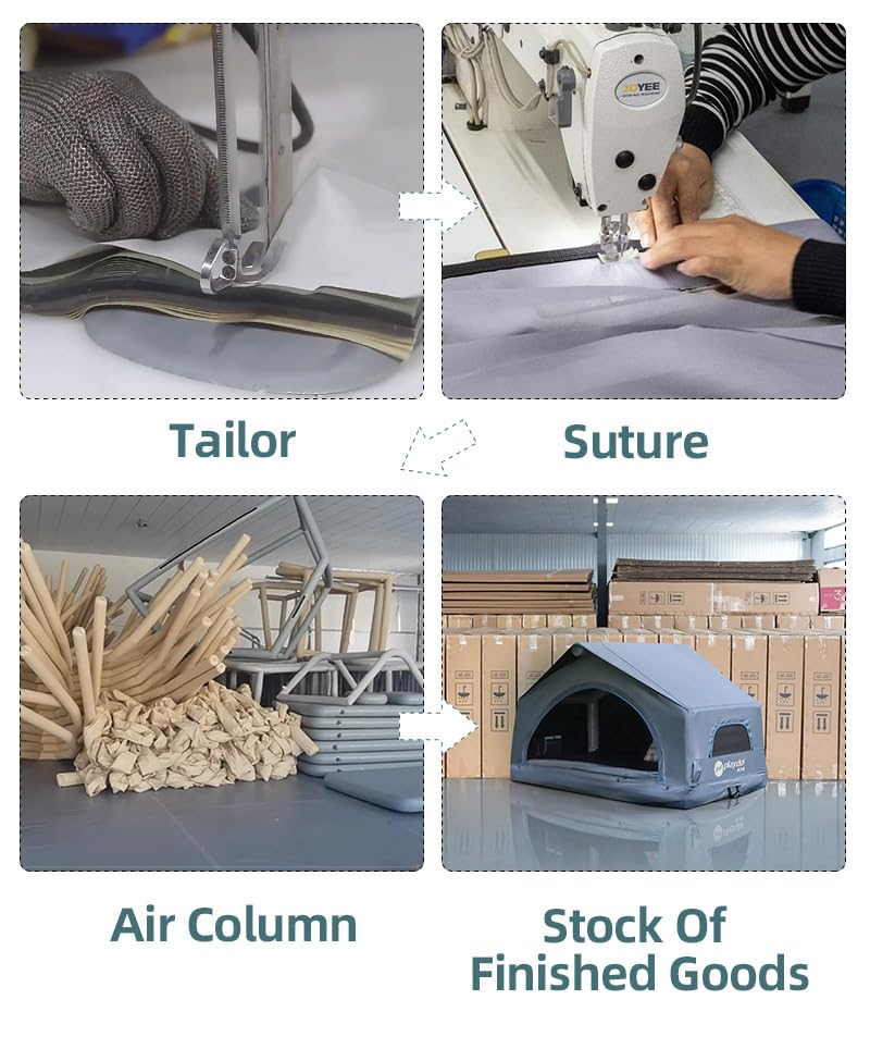 BOOMLATU Shell Wing Inflatable Floatable Rooftop Tent