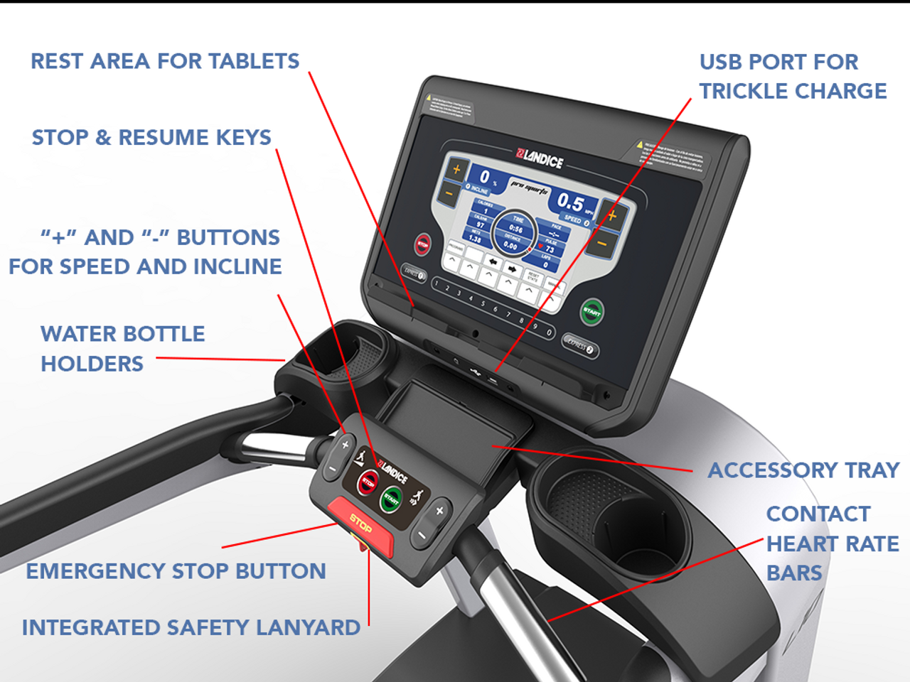 Landice L10 Club Treadmill - Cardio