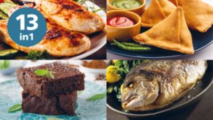 13&nbsp;cooking methods at the touch of a button