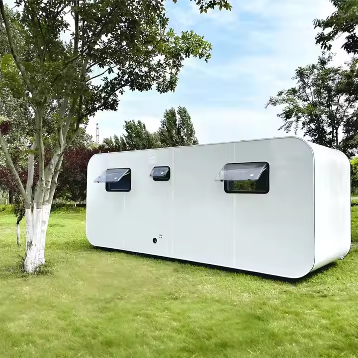 20ft Outdoor Modern Prefab House Pod Apple Cabin for Camping Work Office
