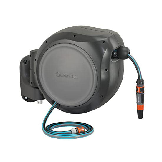 100 Foot Wall Mounted Reel, gray