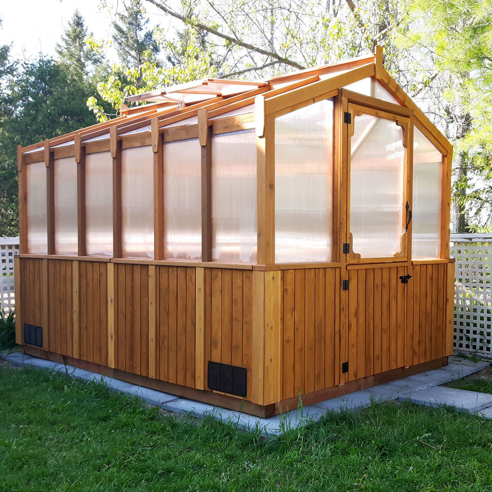 Eartheasy 8' x 12' Cedar Greenhouse