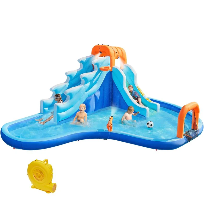 Yaheetech Dual Lane Inflatable Water Slide