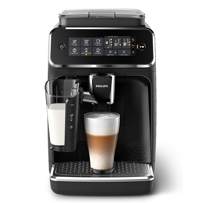 Philips 3200 Series Fully Automatic Espresso Machine with LatteGo, Black