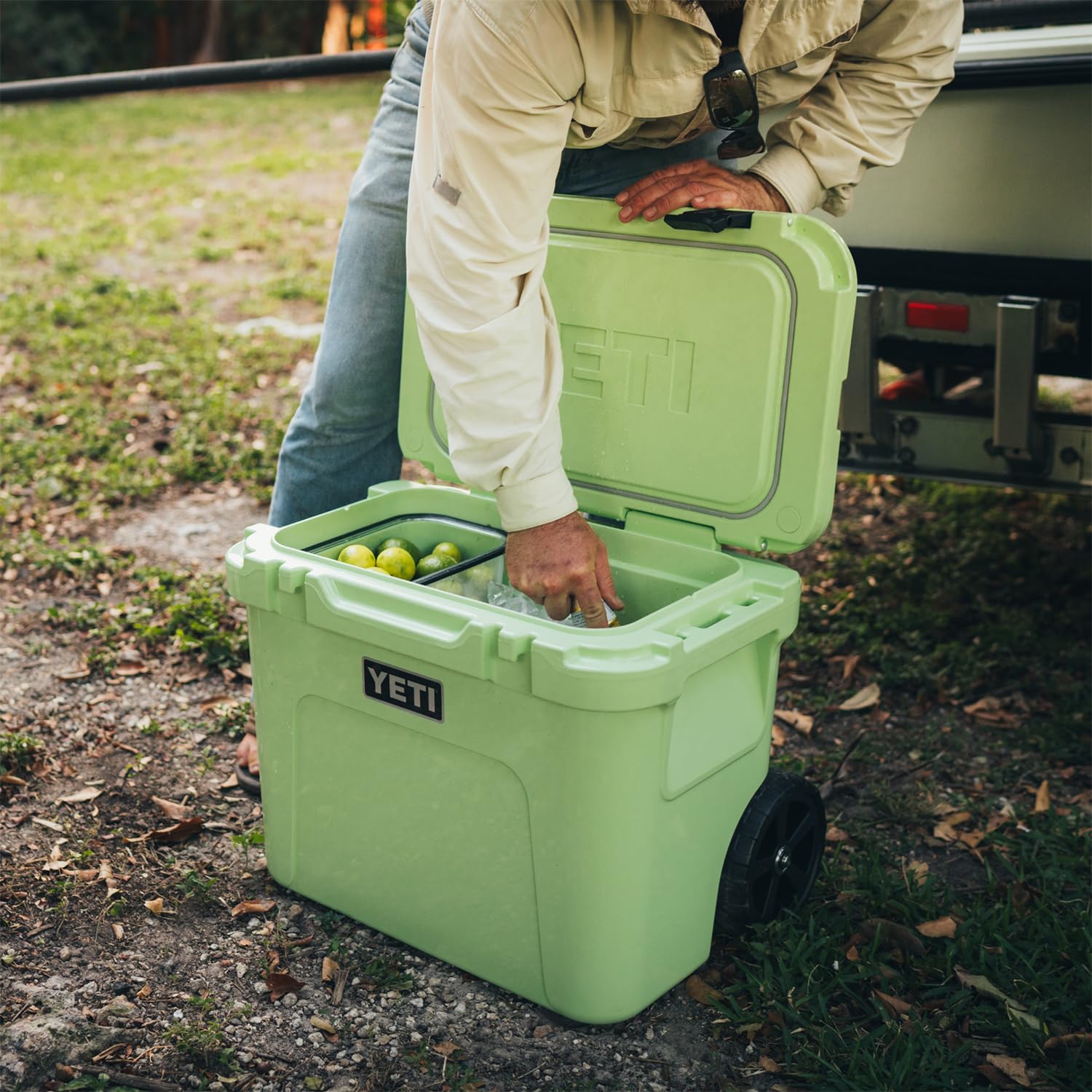 YETI Roadie 32 Wheeled Cooler  Roll to tailgates, tournaments, and camping trips.