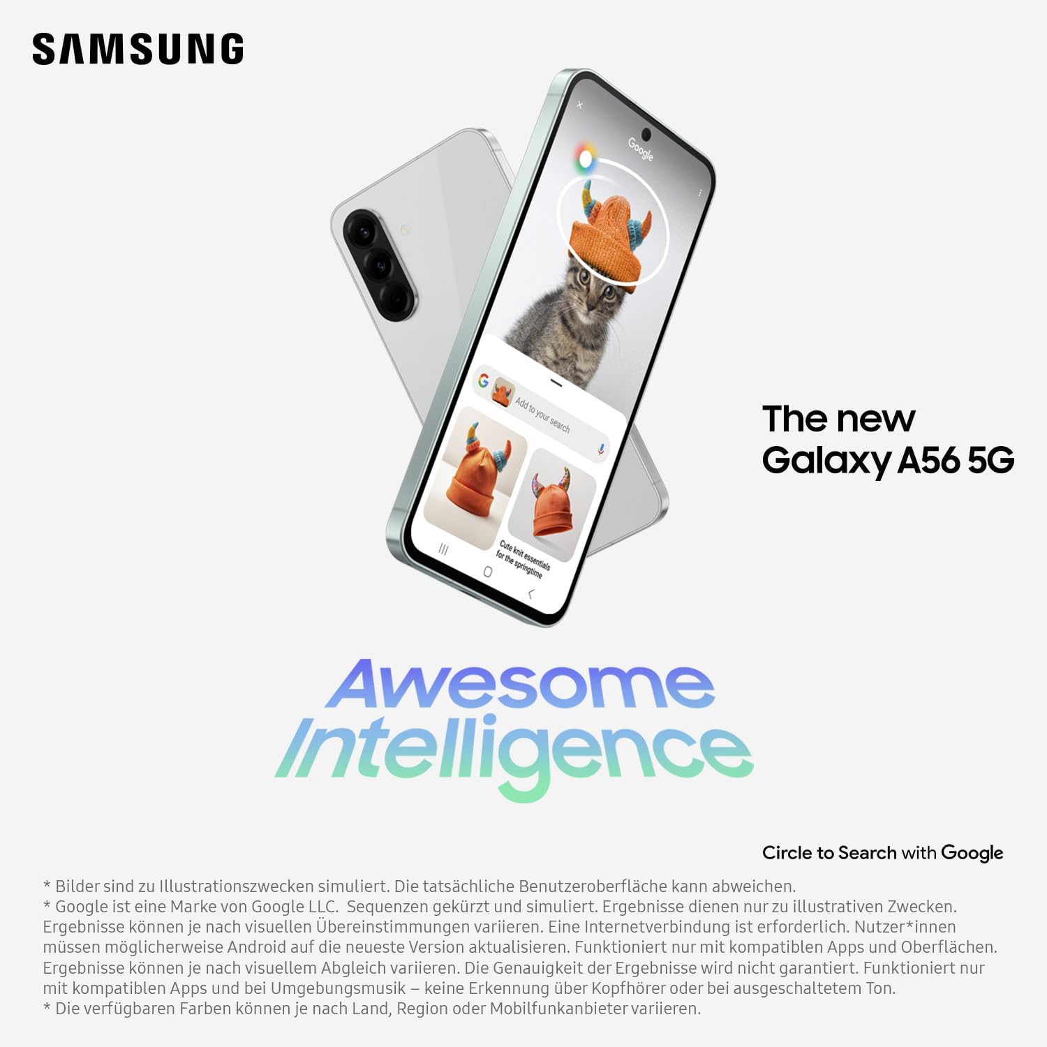 Samsung Galaxy A56 5G AI Smartphone ohne Vertrag