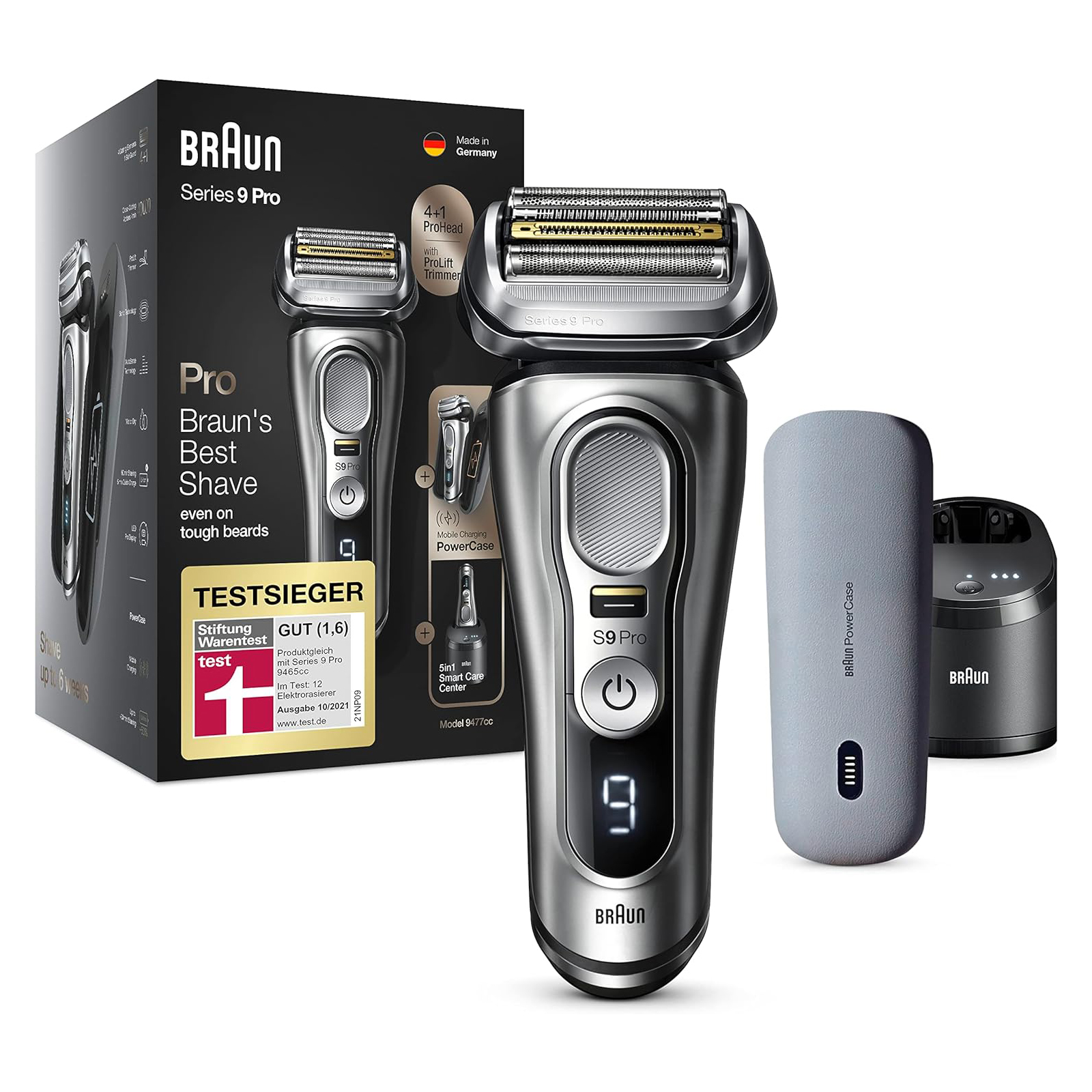 Braun Series 9 Pro Premium shaver men with 4+1 shaving head