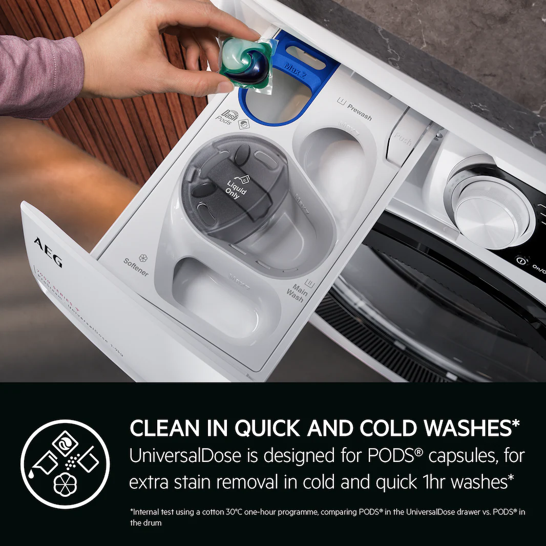 AEG LFR74164UC 8000 PowerCare UniversalDose 10 kg Washing Machine 1