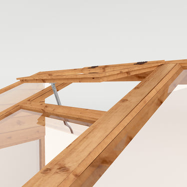 Mercia 8 x 4 Evesham Lean-to Pent Wooden Greenhouse