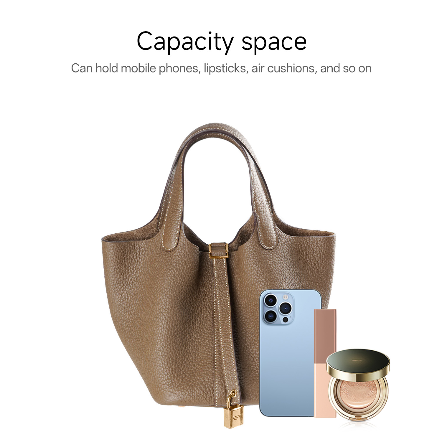 French HAAAS tannery TC cowhide, women's handbag, shoulder bag