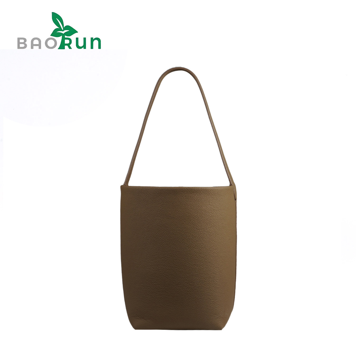 Italian Bonaudo top-grain calfskin bucket bag, perfect for commuting and casual outings, adding a touch of style to your everyday look.