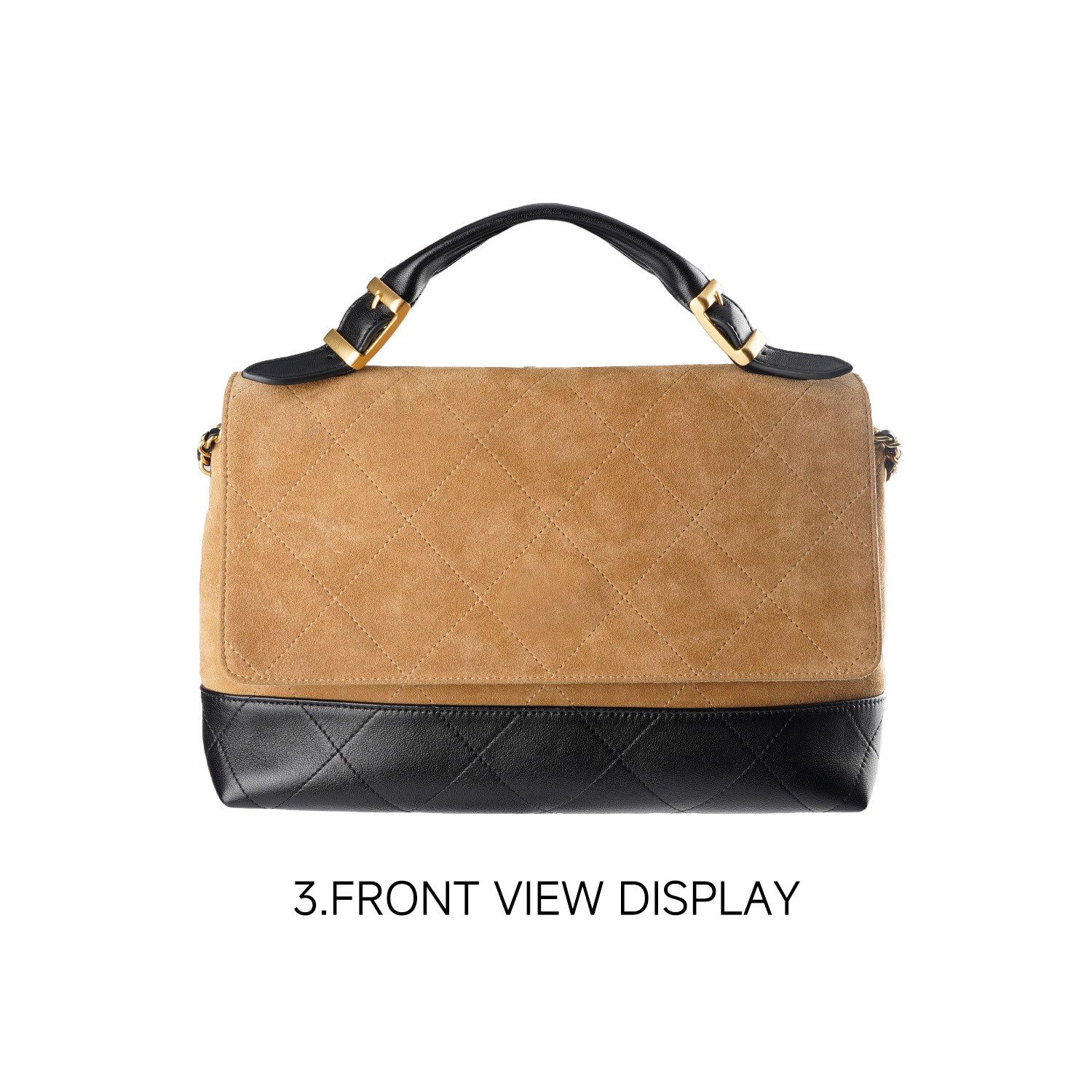 Crossbody bag, shoulder bag, handbag. Made with a combination of suede and lambskin leather.