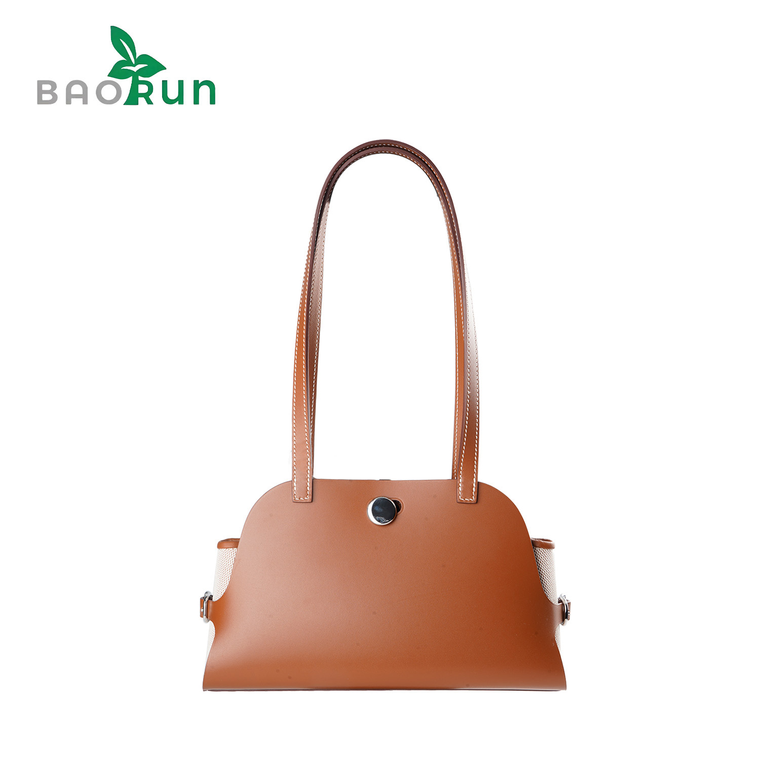 French Hunter leather women's shoulder bag and handbag. Compact and versatile.