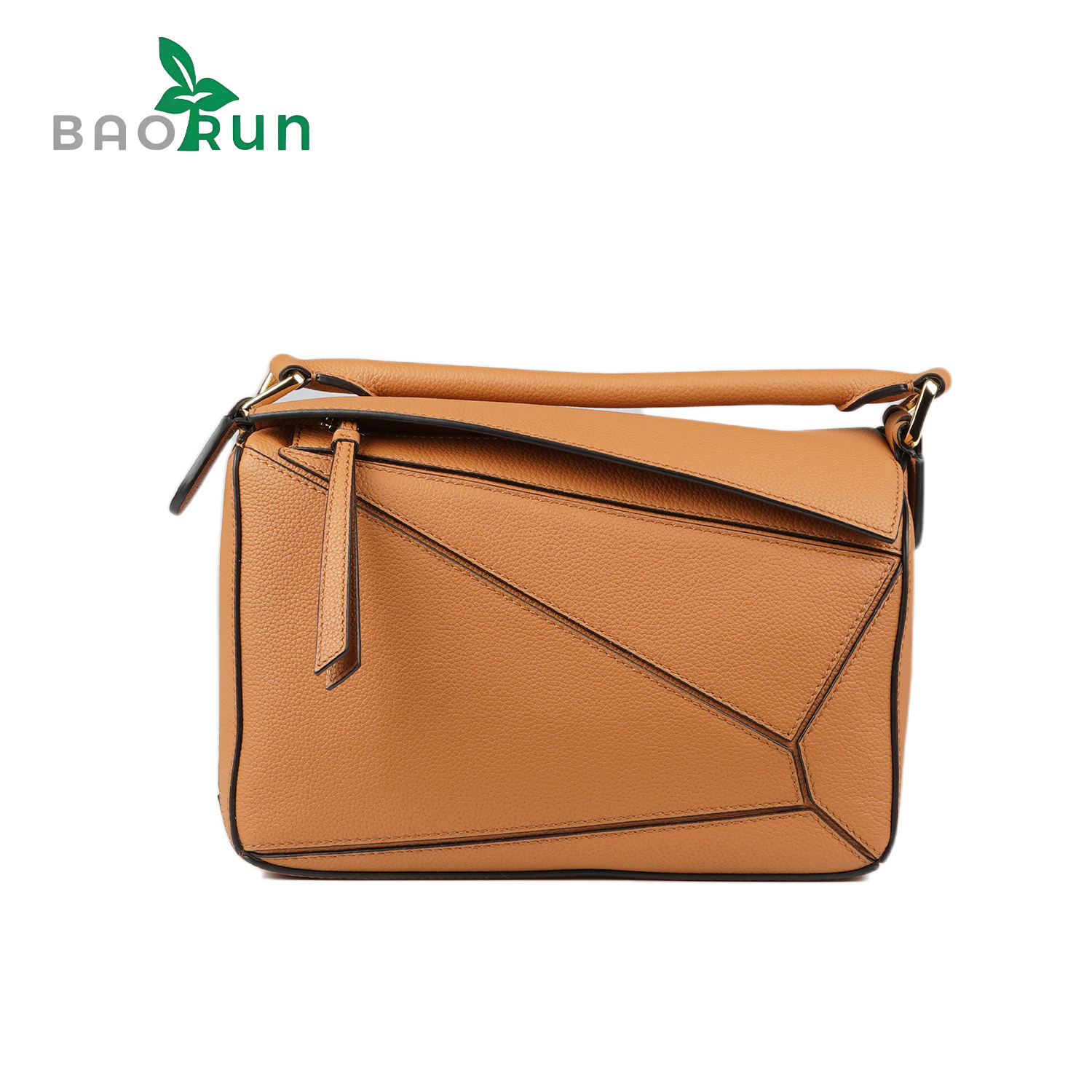 genuine Leather Women's Handbag/Shoulder Bag，Geometric design