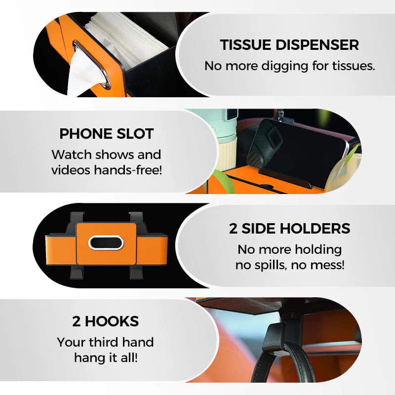 🎁Last day to get 50% off✨Multifunctional & Waterproof Car Back Seat Organizer