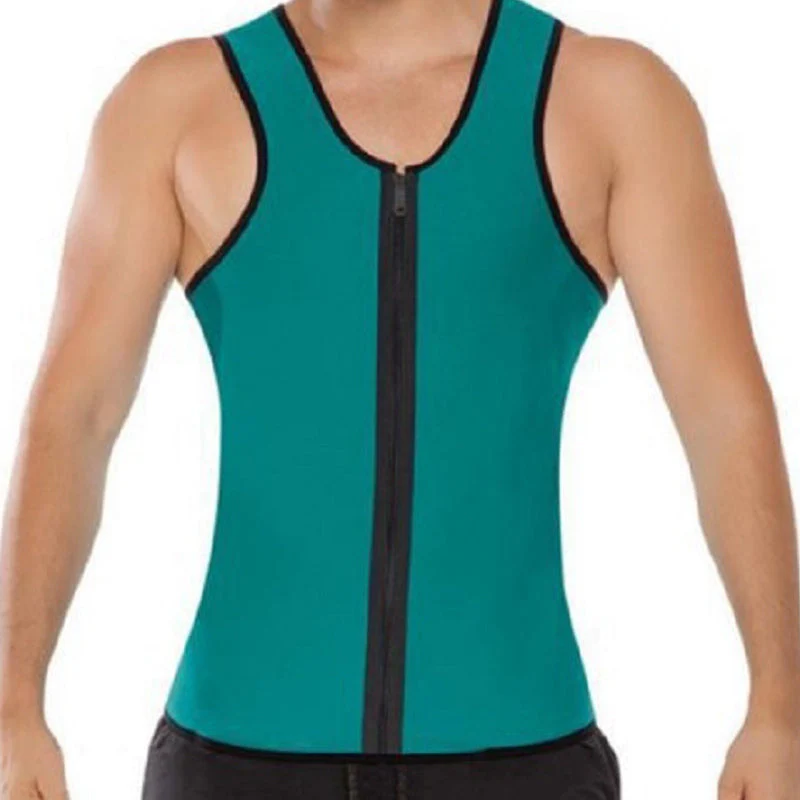 Men's Workout Zipper Body Shaper Tank Top