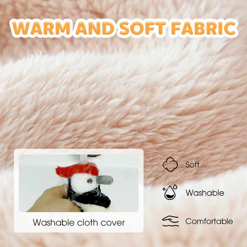 Electric Plush Cat Teaser Toy with Sounds