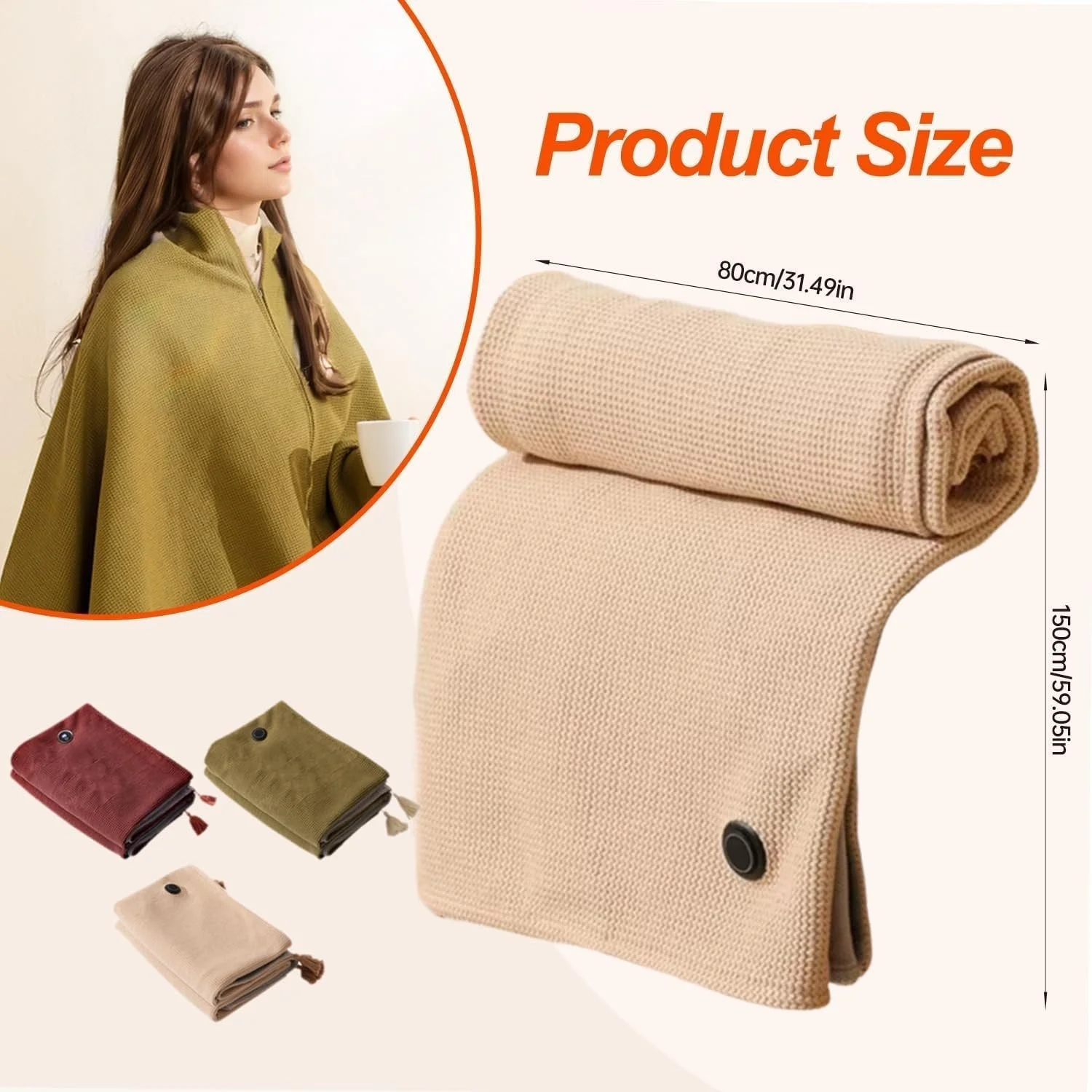 🎄Christmas promotions🎅The best gift between parent and child🎁Portable heated shawl