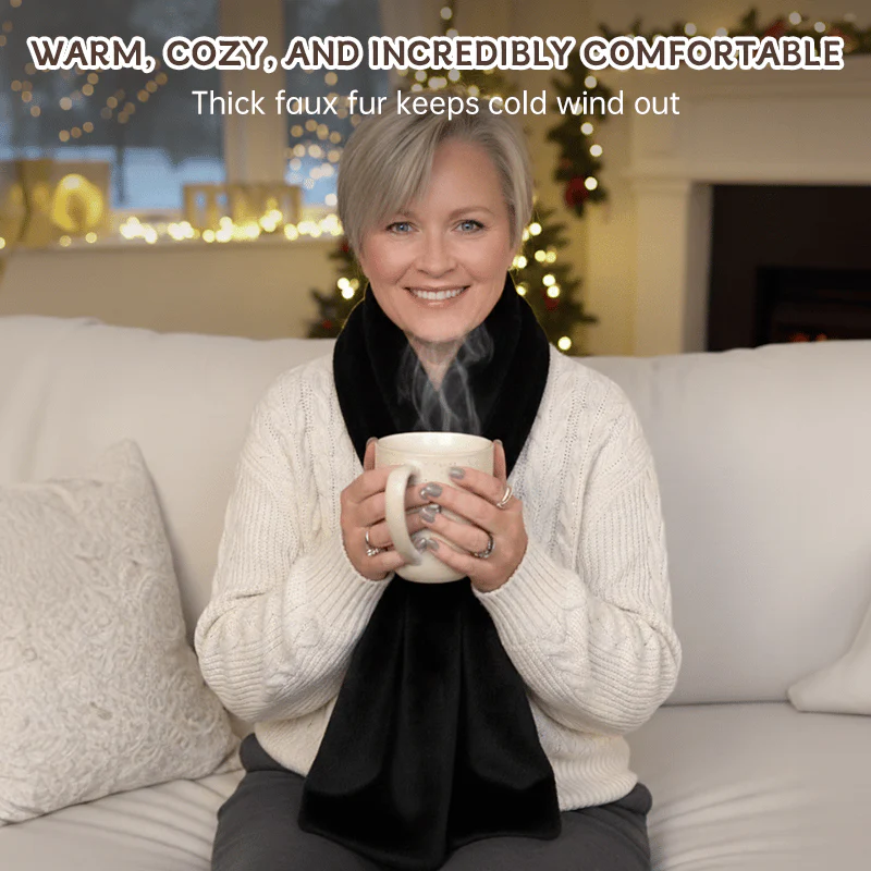 🎅Christmas Special⚡50K+ SOLD!🧣Ultra-Soft Faux Fur Pull-Through Scarf with Secret Zipper Pocket