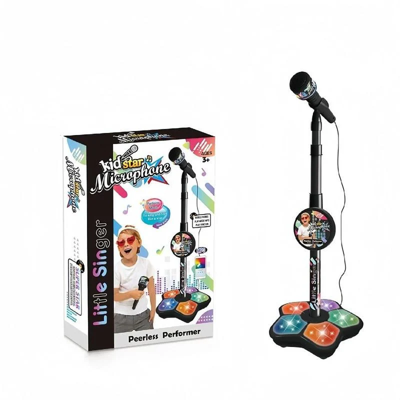 🎅LAST DAY SALE 50% OFF!!🌲Microphone Toy, Karaoke Machine Toy with Light