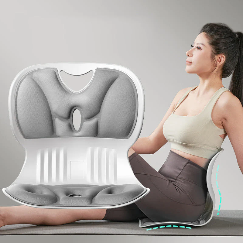 💯Ergonomic back and lumbar support cushion in memory foam for chair