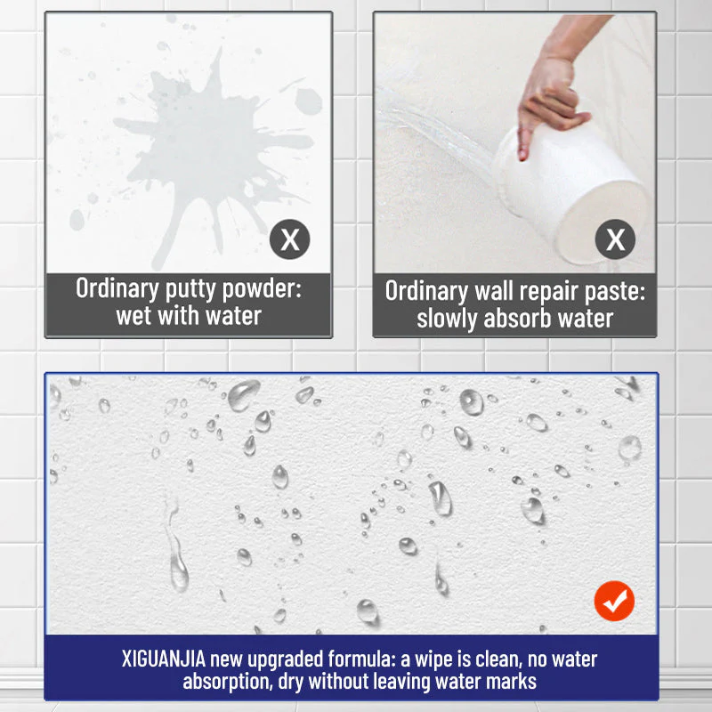🛡️ Waterproof & Mildew-Resistant Wall Repair Paste🌿