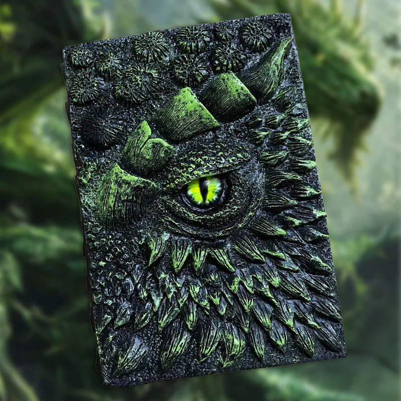 3D Textured Fantasy Dragon Eye Notebook