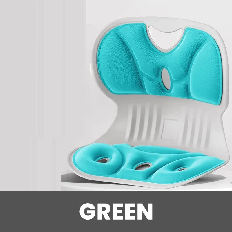 💯Ergonomic back and lumbar support cushion in memory foam for chair