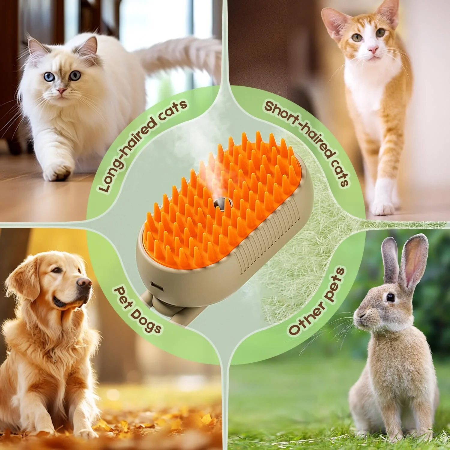 Hot Sale🎁🔥✨3 in 1 pet steam brush