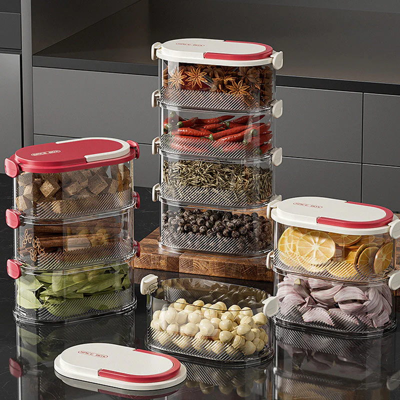 Multi-layer Closed Condiments Organizer