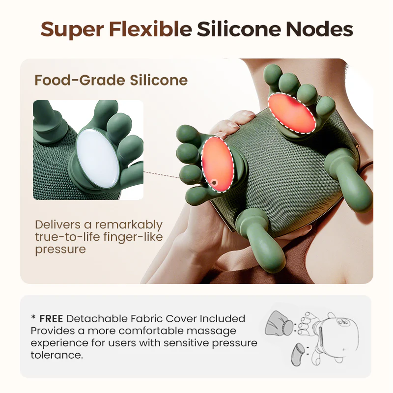 🏆2026 New Year Sale-50% OFF🎁3D Shiatsu Neck & Shoulder Massager with Soothing Heat - Deep Tissue Kneading for Back & Neck Pain Relief