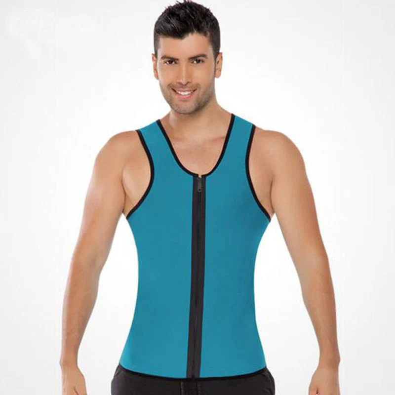 Men's Workout Zipper Body Shaper Tank Top