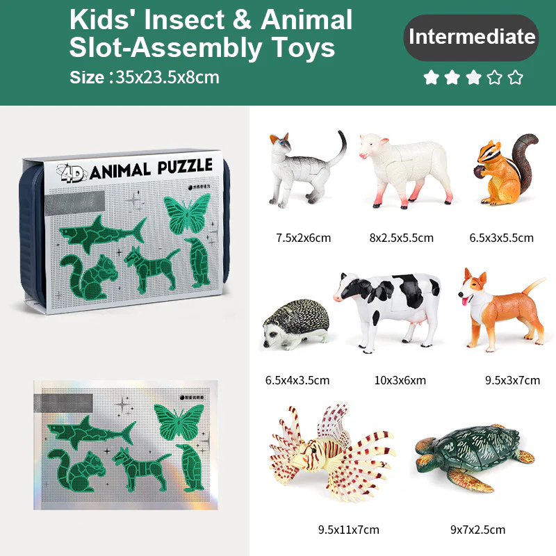 🐞Kids' Insect & Animal Slot-Assembly Toys