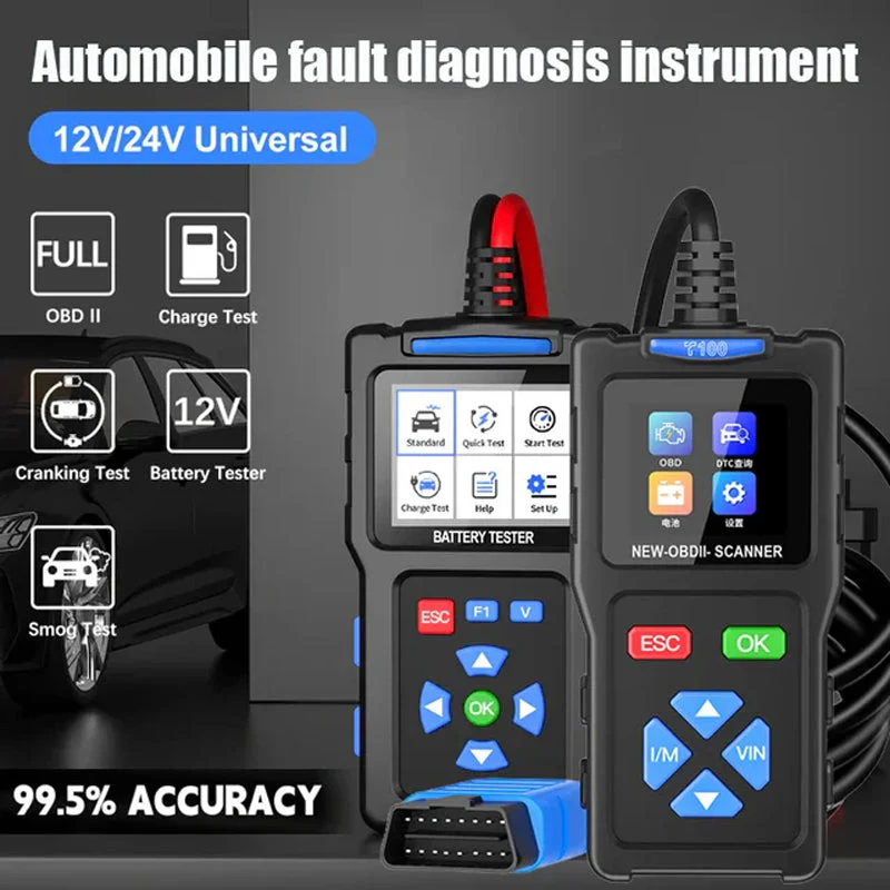 BT100 Car Battery Tester 12V Load Tester