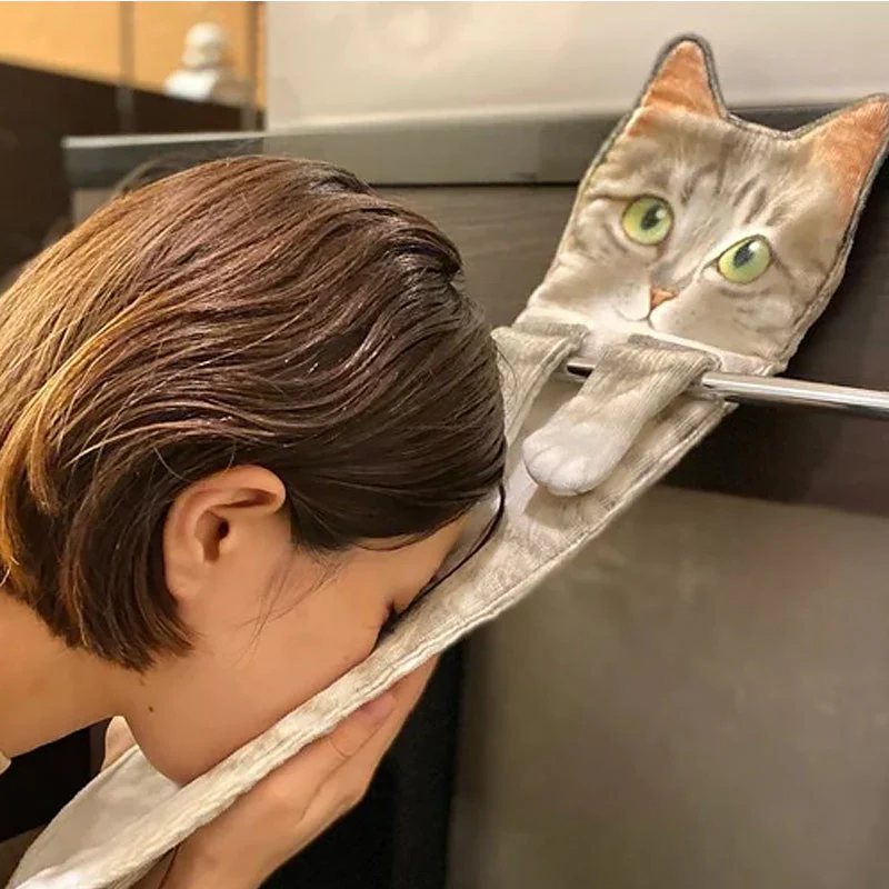 ⏳Limited-time 50% off⏰Cute Cat Hand Towel😺🐾