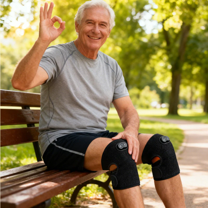 Heated Vibrating Knee Brace Massager