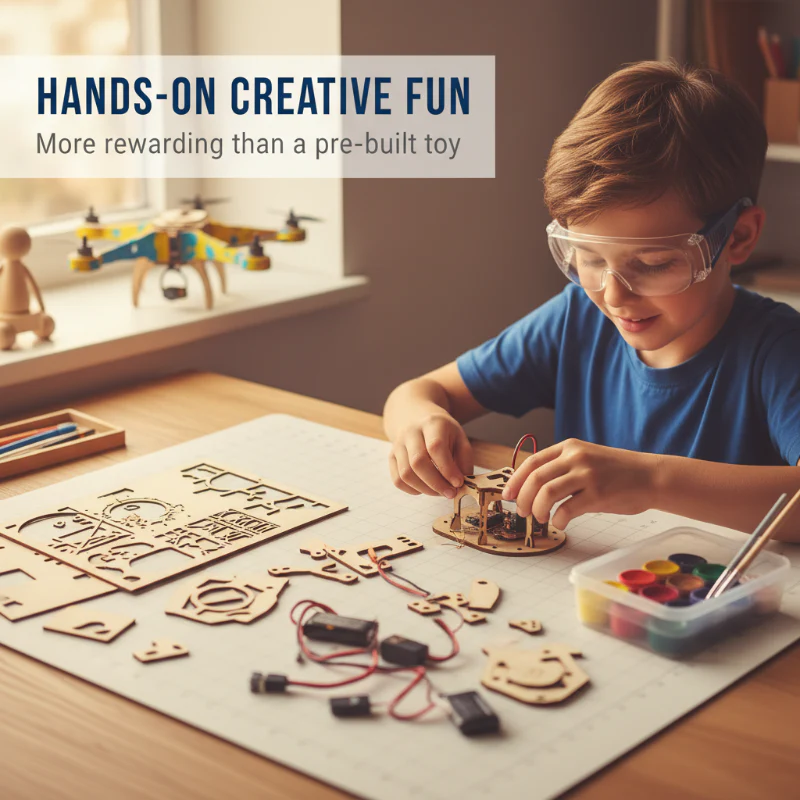 Kids DIY Wooden Drone Building Kit