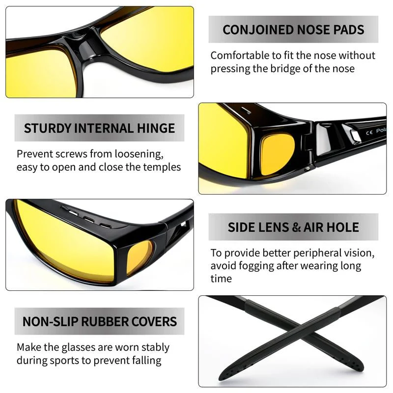 ⏳ This week's special offer: $18.99!! ✨ Night vision glasses for driving, polarized and anti-glare